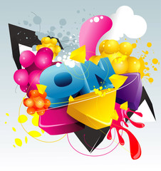 on color vector illustration © chispas