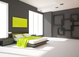black bedroom