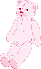 Obraz na płótnie Canvas Pink teddy bear
