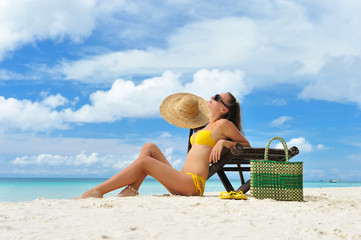 Girl on a beach