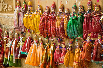 India, Puppet hanged up to a wall