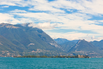 Fototapeta na wymiar View Over Lake Garda in Italy