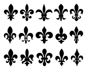 fleur-de-lis (lily flowers)