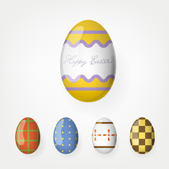 Easter eggs collection. Vector, Eps 10.