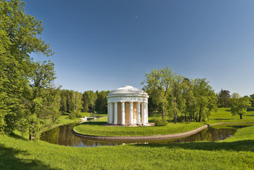 Landscape with classical building