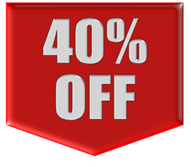 Marker rot Pfeil unten 40 PERCENT OFF