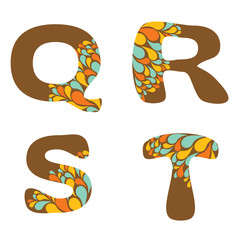 alphabet - part five - Q, R, S, T