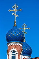 Cupolas of Russian church