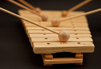 Wooden toy xylophone