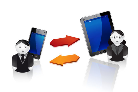 communication avec tablette tactile et smartphone