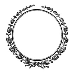 Blank decorative seal or stamp