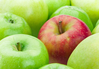 Ripe apple background