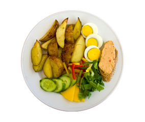 Breakfast in a plate