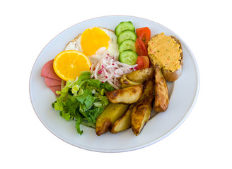 Breakfast in a plate