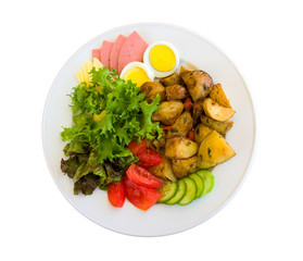 Breakfast in a plate