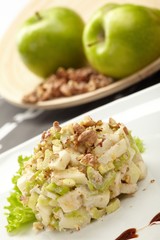 Salad from green apples