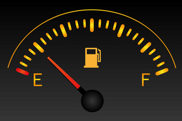Tankanzeige Tank Tanken - schwarz