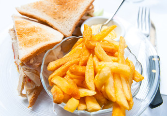 Sandwich with chicken