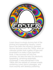 Abstract easter background card