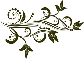 decorative branch vectorized