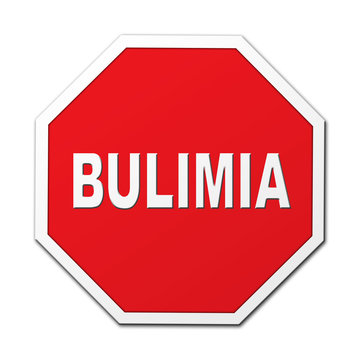 Bulimia stop octagon sign