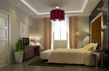 rendering bedroom