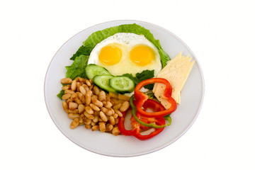 Breakfast in a plate