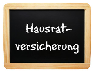 Obraz premium Hausrat Versicherung oder Hausratversicherung