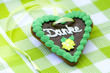 Lebkuchenherz grün