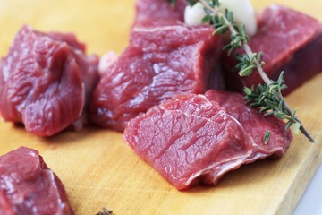 Raw red meat