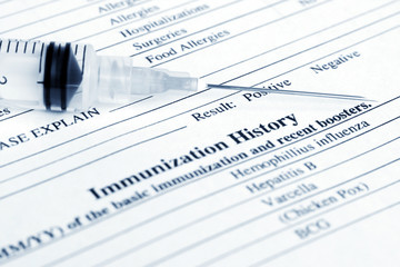 Fototapeta premium Immunization history