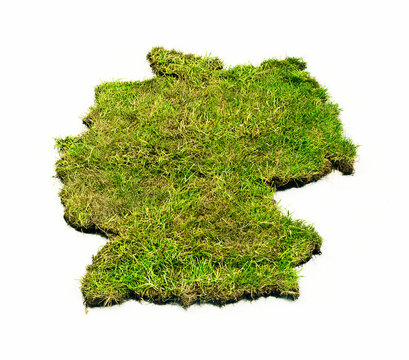 Grass map of Germany