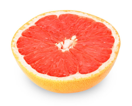 grapefruit with clipping path