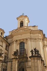 Fototapeta na wymiar St Cyril and St Methodosius Church in Prague Czech Republic