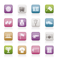 football, soccer and sport icons - vector icon set