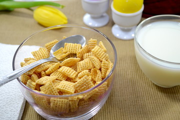 Breakfast of Cereal and Milk