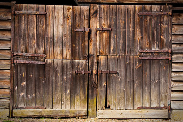 Rustic barn door - Powered by Adobe