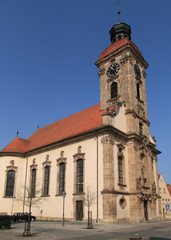 Fototapeta na wymiar Kirche St. Georg 91792 Ellingen