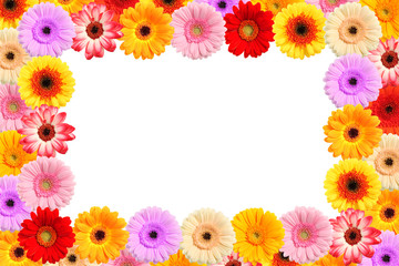 Bilderrahmen aus bunten Frühlings Blumen - 31324670
