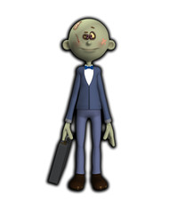 Cartoon Zombie Businessman