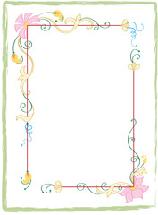 Flower frame design