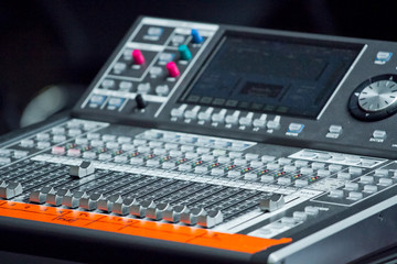 electronic mixing desk