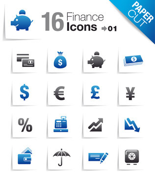 Paper Cut - Finance icons 01