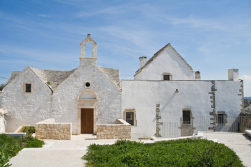 Fototapeta na wymiar Kościół reniferów św Anny. Locorotondo. Apulia.