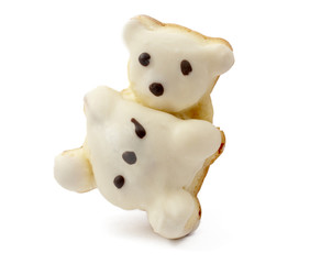 Homemade cakes, teddy bear