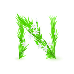 One letter of water alphabet