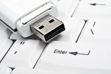 Usb drive on keyboard
