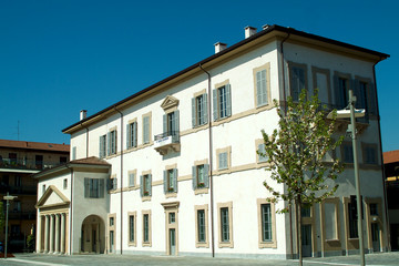 Fototapeta na wymiar Pałac Freganeschi Pirola Gorgonzola