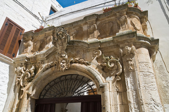 Palazzo Morelli. Locorotondo. Apulia.