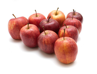 triangle of apples